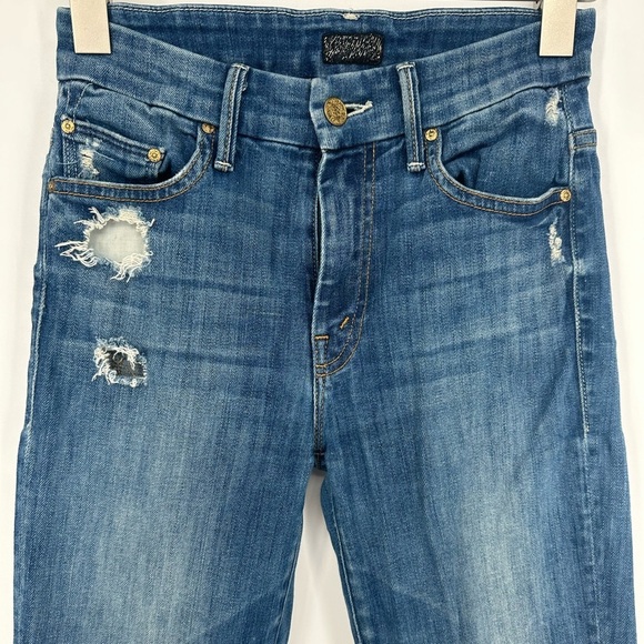 Mother Denim High Waisted Looker in Rough it Up - Picture 4 of 7